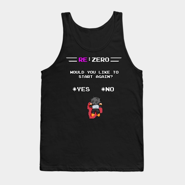 Re:Zero, 8-bit Tank Top by HikoDesigns